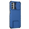 thumbnail image 4 of Allytech Galaxy A03S Case with Slide Camera Cover, Rugged Protective Shockproof Kickstand Bumper Cover for Samsung Galaxy A03S 6.5" - Blue, 4 of 12
