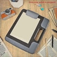 thumbnail image 2 of Black Clipboard with Storage Plastic Clipboard Storage Case with Handle Storage Construction Binder, 2 of 5