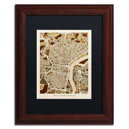 Map Of Philadelphia Trademark Fine Art