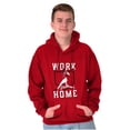 thumbnail image 5 of Baseball Athlete Work From Homebase Hoodie Hooded Sweatshirt Men Brisco Brands 5X, 5 of 6