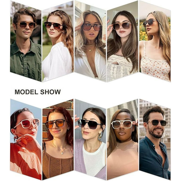 Occhiali Man In Black Occhiali Da Sole Polarizzati KANASTAL UV400 | Unisex Quadrati Vintage Occhiali Guida Pesca - Foto 7