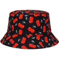 thumbnail image 6 of CoCopeaunts Men Fisherman Hat Cherry Fruit Cotton Women Bucket Hat Summer Travel Packable Wide Brim Reversible Fisherman Cap, 6 of 8