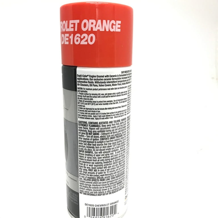 Duplicolor DE1620 - Engine Enamel Chevrolet Orange Color With