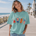 thumbnail image 4 of 4th of July Comfort Colors Shirt, Cute Patriotic Food Graphic Tee, America Independence Day Summer Gift, 4 of 6