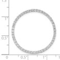 thumbnail image 2 of Diamond2Deal 14K Pendentif Chaîne Cercle en Or Blanc 1ct. pour Femmes, 2 of 4