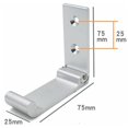 thumbnail image 3 of 5 Piezas Ganchos Plegables Ganchos para Toallas de Pared Ganchos para Ropa Ganchos Plegables de 90° Hechos de Aluminio Macizo con Tornillos de Acero Inoxidable Adecuados para Vestuarios, Baños, Cocin, 3 of 5