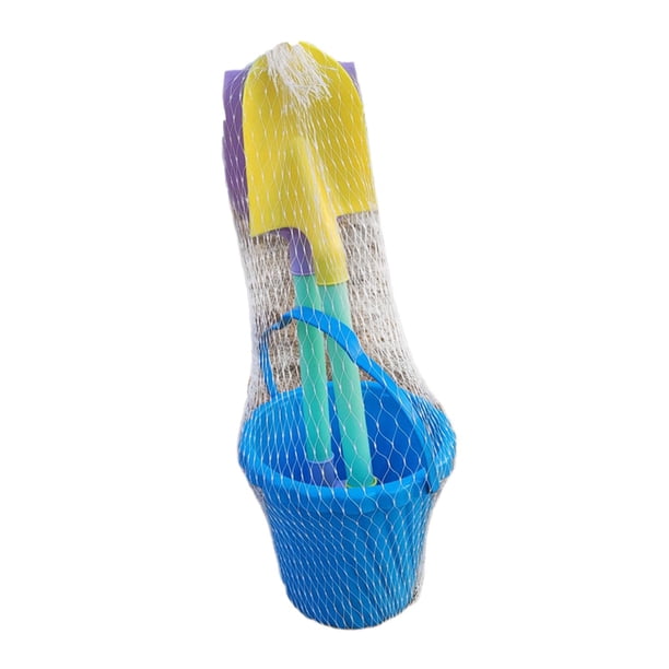Juego de herramientas de palas de playa duraderas portátiles de juguetes de playa 3x, juego de juguetes para arena para niños para parque, niños, niña , Barril roscado