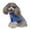 Blue_XL, variant on OutmaxHome Dog Costumes Four-Legged Clothes Turtleneck Color Stripes Shirt Soft Puppy Pajamas Spring Summer Pet Blouse