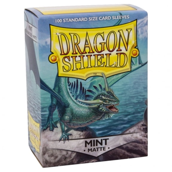 Dragon Shield, Standard size TCG card sleeves, 100ct. Matte Sleeves - Mint color