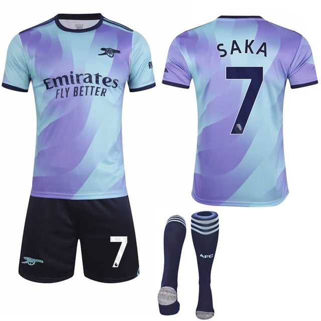 Arsenal Saka #7 Kids & Adults Football Jersey with Socks 2024-25