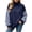 D179_Navy, variant on Zormilly Women's Sweatshirt Fleece Long Sleeve Mock Neck Plaid Sweatshirt Fashion Oversized Winter Pullover, S-2XL
