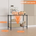 thumbnail image 2 of (2 Pack) M MZG 220 lbs 2 Tier Storage Rack Metal Wire Shelving Unit, Black 11.8" D x 27.6" W x 23.4" H, 2 of 7