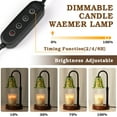 thumbnail image 6 of Funistree Candle Warmer Lamp with Timer, Adjustable Green Wax Warmer for Jar Candles, Cute Wood Base Wax Melter Gift for Women Sister Girlfriend, Birthday House Warming Decor, 6 of 9
