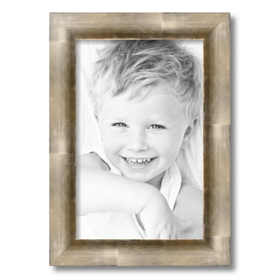 ArtToFrames 11" x 17" Antique Silver Picture Frame, 11x17 inch Silver Wood Poster Frame (WOM-4944), 2 Pack