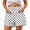 #B Black, variant on Zynoxe Women's Hawaii Print Shorts with Pockets Lightweight Breathable Mid-Thigh Shorts for Women Stretchy Elastic Waistband Drawstring Shorts Summer Versatile Casual Solid Color Beach Shorts S