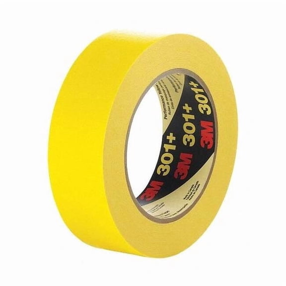 3m Masking Tape,3 3/4" W,60 yd L,Yellow,PK8 301