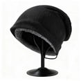 thumbnail image 5 of JMYHOAM Winter Bonnet Mode Femme Hiver Couleur Unie Chapeau Intégré Chaud Résistant au Froid Cache-Oreilles, 5 of 5