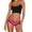 Hot Pink, variant on 3 Pack Womens Underwear Thong Bikini Lace Low-Rise Cheeky Panties,Hot Pink,M