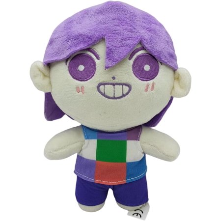 8" New Omoris Plush Toy, Cuddly and Soft Popular Horror Game Omoris Character Plush Doll Plush Pillow, Suitable for Role-Playing, Party Decoration, Great Gift for Game Fans(Purple Boy)