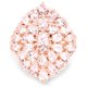 thumbnail image 3 of 18K Rose Gold Plated 4.55 Carat Genuine Morganite .925 Sterling Silver Ring QJ Model, 3 of 3