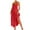 Red, variant on Plus Size Dresses for Women 2026 Fashion A Pleated Dress For Beach Vacation Long Dress