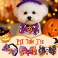 thumbnail image 2 of Colorful Dog Collar with Bell Bow Tie | Engaging Halloween for Pets | Great Holiday Pet Dog Supplies Accessory, 2 of 9