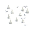 thumbnail image 3 of Adhesivos de pared con dibujos animados de gaviotas, velero, PVC, 105 x 60 cm, 3 hojas, 3 of 4