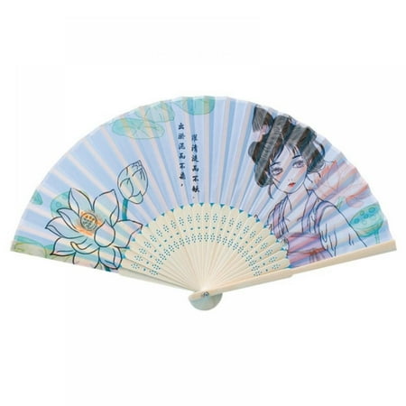 

Vintage Retro Style Chinese Japanese Handmade Handheld Folding Fans Folding Hand Fans for Women for Hot Flash EDM Music Festival Party Dance Performance Decoration Wedding Gift
