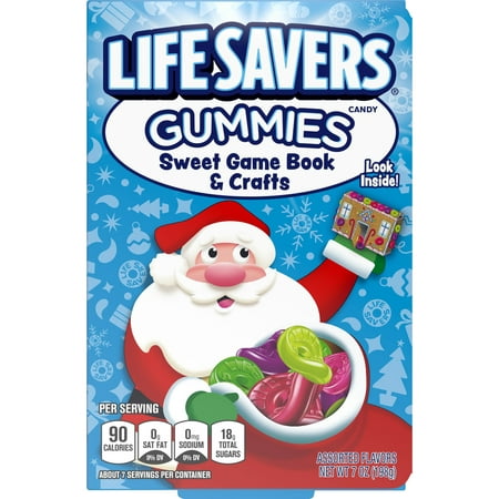 LIFE SAVERS Gummies Candy, Holiday Candy Christmas Sweet Game Book, 7-oz.