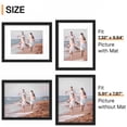 thumbnail image 4 of Behome Diploma Frame Set of 6, Black Certificate Frame, Display Pictures 5.9 x 7.8 with Mat or 7.3 x 9.8 Without Mat, for Wall and Tabletop, 4 of 8