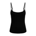 thumbnail image 4 of Camiseta sin mangas de yoga de color liso para mujer - Tirantes, ajuste ceñido - Nailon-spandex - Ropa deportiva/de gimnasio/casual, 4 of 5
