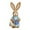 Multicolor 146, variant on Easter Straw Rabbit, Standing Easter Bunny with Carrot Cute Sisal Bunny Decoration for Easter Theme Party Supplies 13.7in Multicolor