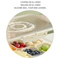 thumbnail image 4 of Plateau de Service Divisé Plateau de Collation Portable Récipient de Stockage Alimentaire Récipient à Épices Divisé pour Bonbons, Fruits, Noix, Adapté pour Fête, Pique-Nique, 4 of 7