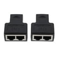 thumbnail image 1 of 2pcs Ethernet Splitter Cable Adapter RJ45 Ethernet Cable Splitter Adapter, 1 of 7