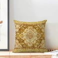 thumbnail image 2 of Boho Pillow Covers 18x18 Set of 2 Yellow Vintage Carpet Throw Pillow Covers Outdoor Decoration Retro Bohemian Rug Pattern Decorative Pillowcase Farmhouse Linen Cushion Cover for Sofa Couch, 2 of 5