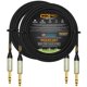 thumbnail image 1 of Cable Balanceado Star-Quad Ultra Pro de 50 Pies WBC Negro con Conectores TRS Amphenol de Oro, 1 of 7