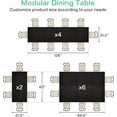 thumbnail image 2 of Tribesigns Square Dining Table Set of 2, 31.5" Industrial Dinner Table with Metal Base, 2 of 7