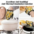 thumbnail image 7 of Pofeuu Blue Striped Sunflower Print Thickened Mini Silicone Oven Mitts Heat Resistant, Rubber Oven Mitt Gloves, Finger Pinch Grips, Pot Holder, Silicone Potholder, 7 of 7