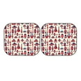thumbnail image 7 of Kll Rocket Pattern Windshield Sun Shade 2-Piece Foldable Car Front Window Sunshade For Most Sedans Suv Truck - Auto Sun Blocker Visor Protector Blocks Max Uv Rays - Large, 7 of 7