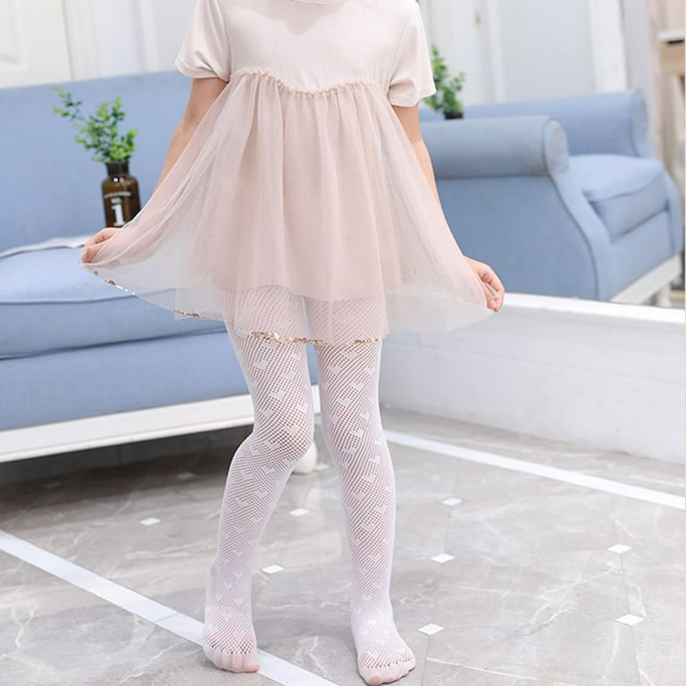 White shop mesh tights