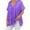 Purple, variant on Womens T Shirts Plus Size Sparkly Sequin Blingbling V Neck Short Sleeve Loose Top Tee Womens Tshirts Pink M
