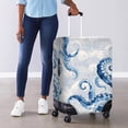 thumbnail image 4 of HELLHERO Wave Tentacle Print Travel Luggage Suitcase Cover, Polyester Ammonia Bottom Zipper Luggage Cover Convenient Handle Access Suitcase Protective Case, 4 of 8