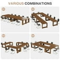 thumbnail image 7 of Tribesigns 88.61-inch Extra Long Conference Table for 6 to 8 People, 7 ft Rectangle Meeting Table for Office, Walnut (Set of 2), 7 of 7