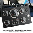 thumbnail image 3 of Boat Instrument Panel, 5 Gauge Set Boat Dash Instrument Panel Rust Proof Oil  Display 0.0 To 99999.9H  For 12V Yacht, 3 of 8