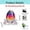 as show#11, variant on Linnome 4 Inch Acrylic Desktop Bunny Figurine Clear Cute Animal Decor for Office Desk Shelf Spring Party Tabletop Display