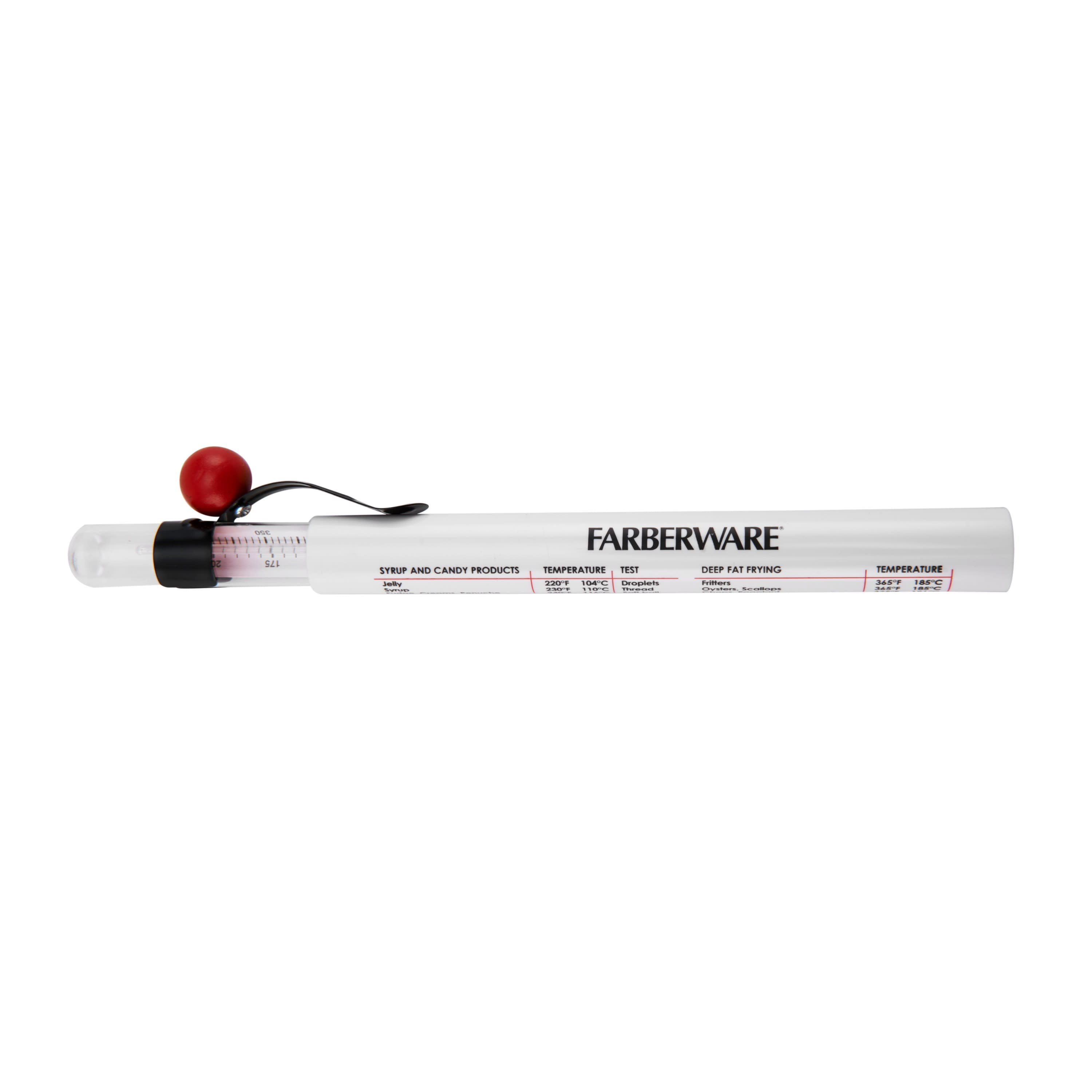 Farberware Deep Fry Glass Thermometer, Clear