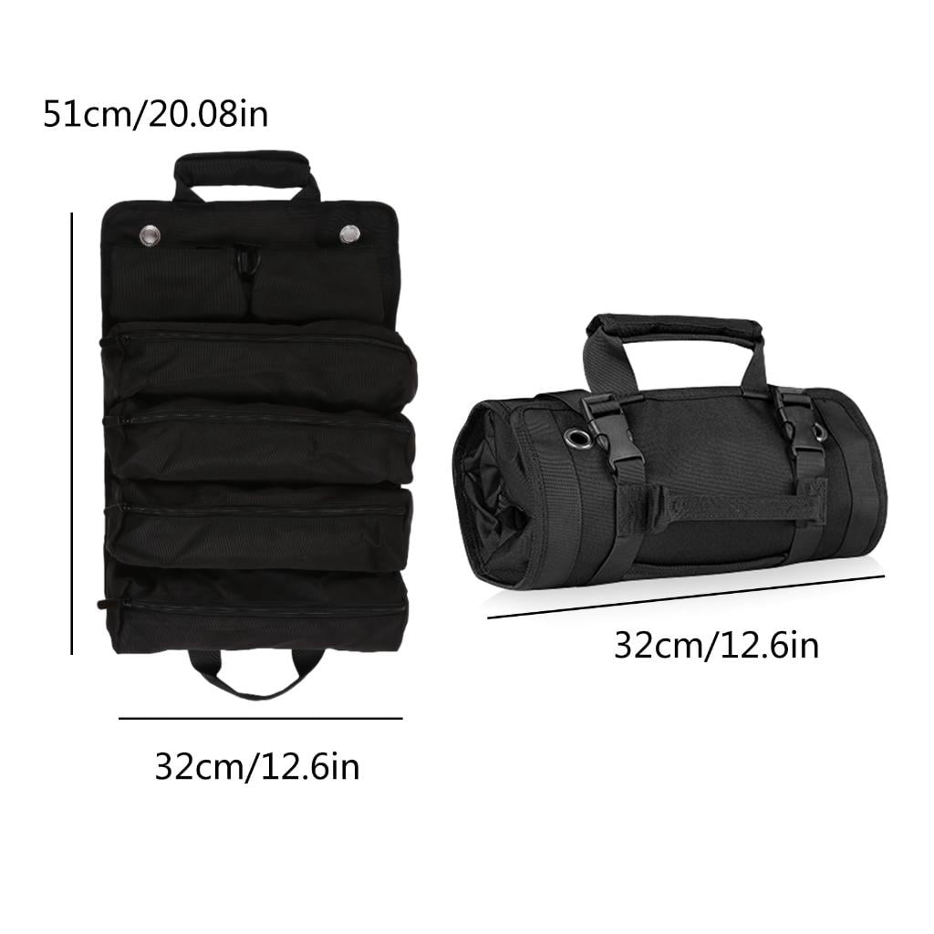 CEORPER Reliable Rolling Tool Bag Hardware Carry Case for Motorcycles & Truck Tool