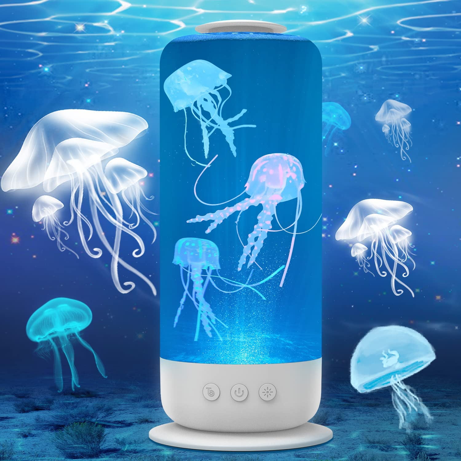 Jellyfish Lava Lamp 7 Color Changing Jellyfish Tank Mood Light Aquarium