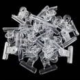 thumbnail image 5 of 200 Clips de Plástico Bulldog, Clips de Papel de Utilidad, Clips de Bisagra para el Hogar, Uso de Oficina Transparente, 5 of 5