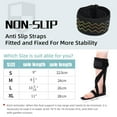 thumbnail image 5 of Hyasfey Adjustable Drop Foot Brace Ankle Foot Orthosis Universal Men Women Walking Instability Injury Recovery Hemiplegia Foot Drop Stabilizer Ankle Support Brace, 5 of 7
